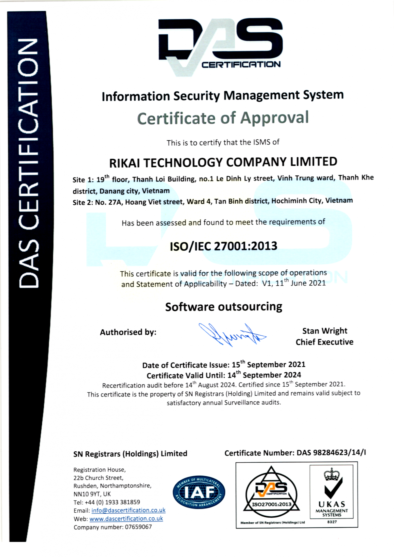 Chứng nhận ISO/IEC 27001:2013 - Chứng nhận Hệ thống quản lý an toàn thông tin